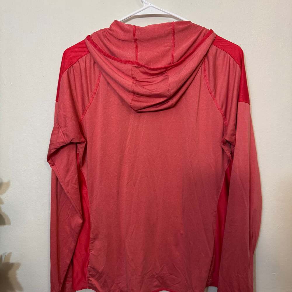Columbia Women's Sweet As Softshell Full-Zip Hooded Jacket in Red/Coral - Picture 2 of 6